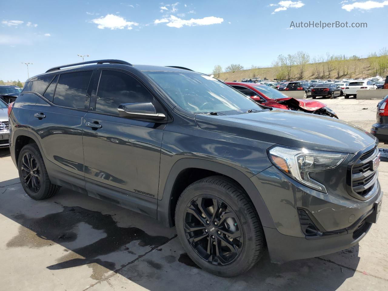 2019 Gmc Terrain Slt Серый vin: 3GKALVEV5KL213663