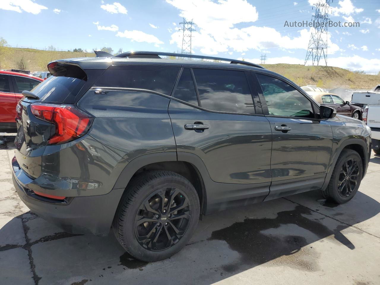 2019 Gmc Terrain Slt Серый vin: 3GKALVEV5KL213663