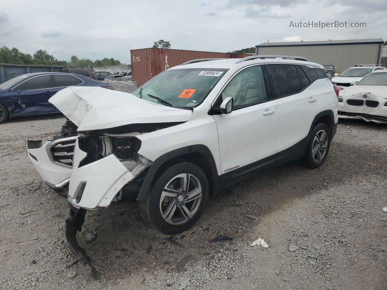 2020 Gmc Terrain Slt White vin: 3GKALVEV5LL119641