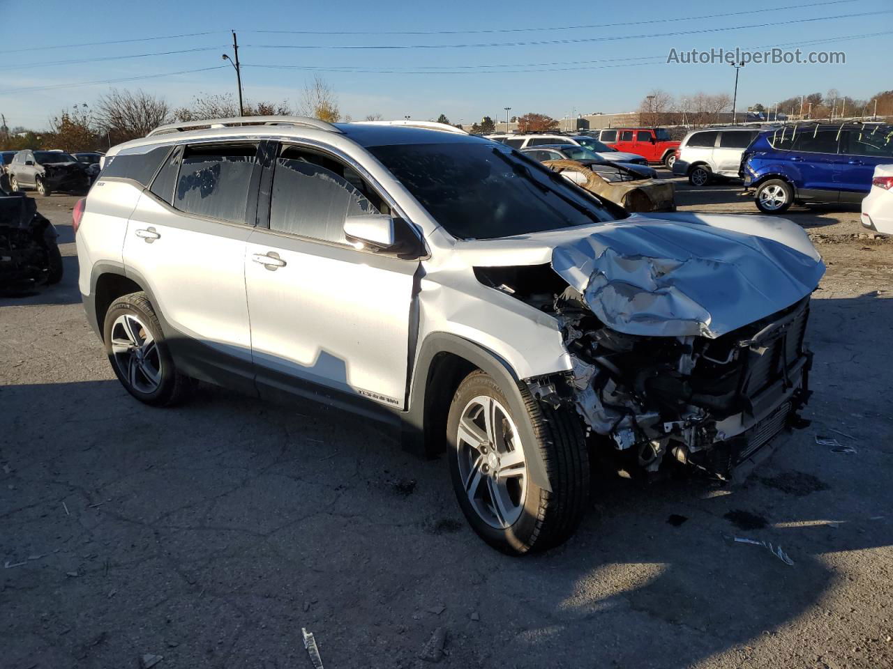 2020 Gmc Terrain Slt Серебряный vin: 3GKALVEV7LL205484