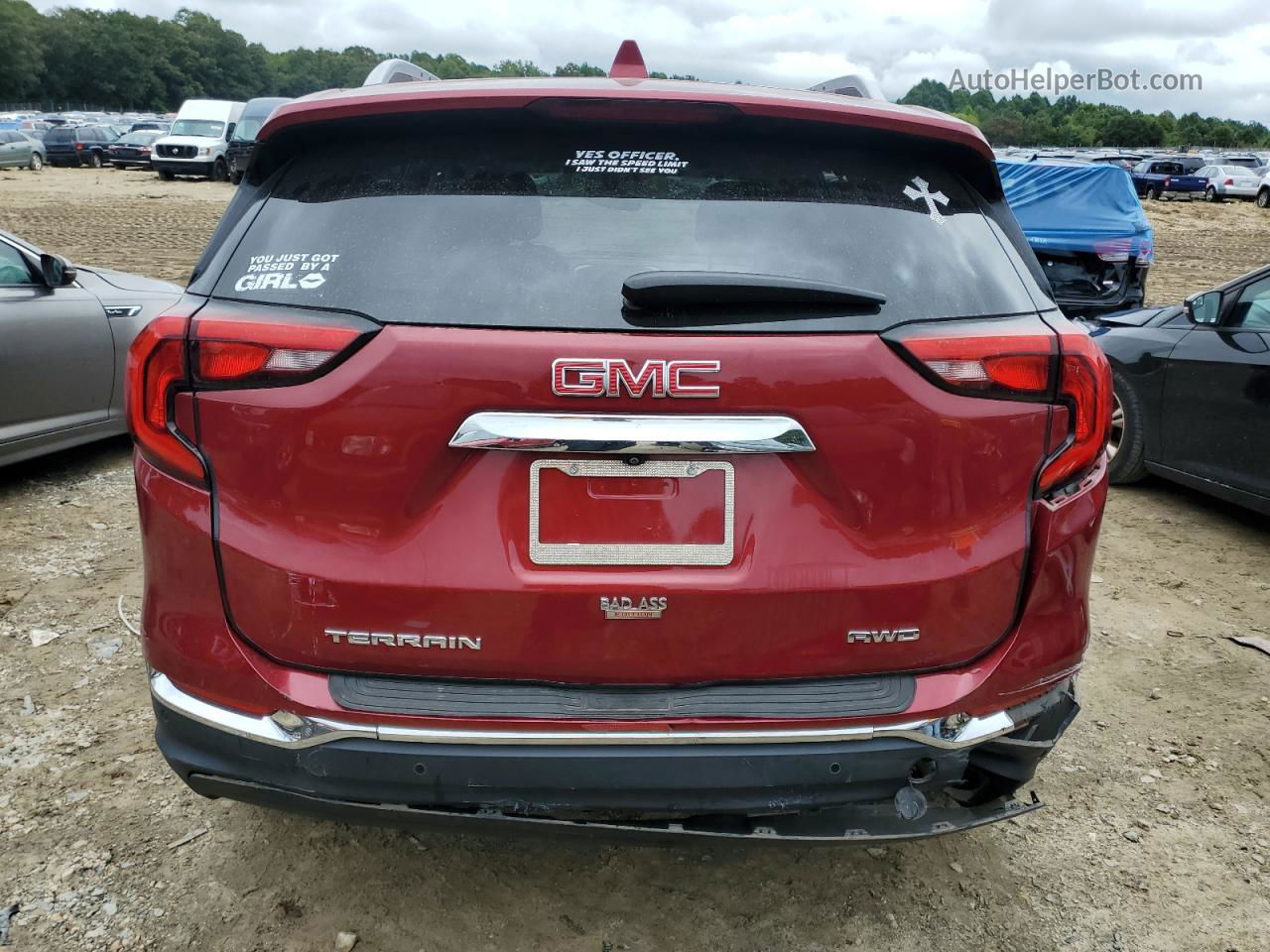 2020 Gmc Terrain Slt Red vin: 3GKALVEV9LL157499