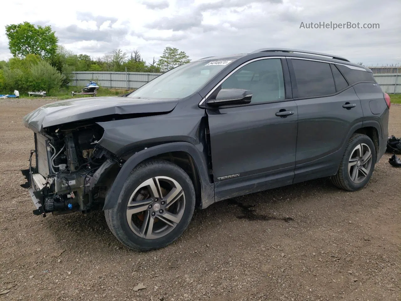 2019 Gmc Terrain Slt Серый vin: 3GKALVEVXKL316531