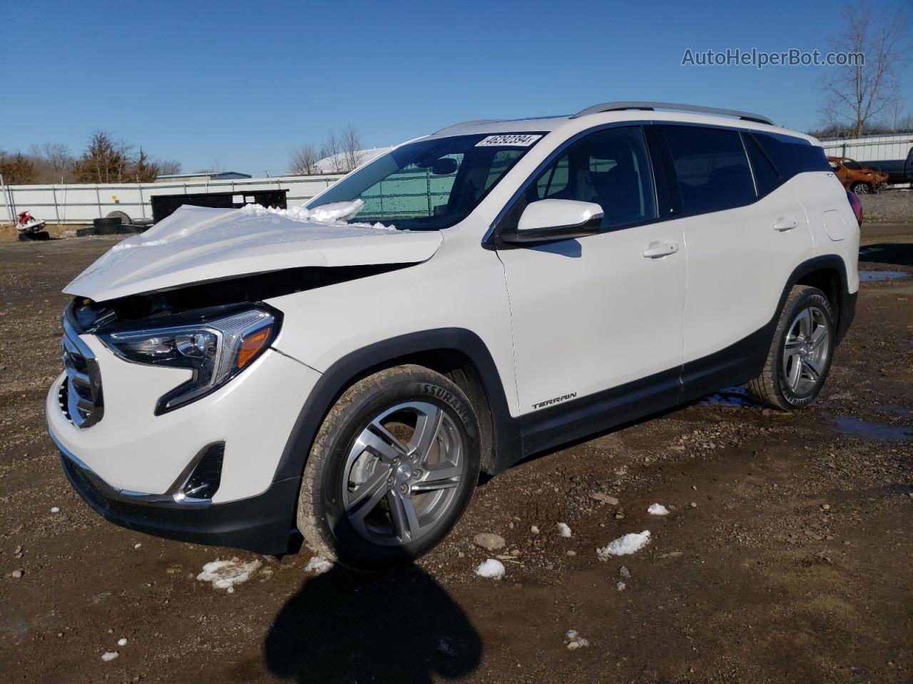 2020 Gmc Terrain Slt White vin: 3GKALVEVXLL214647