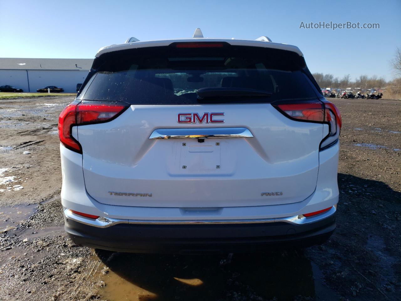 2020 Gmc Terrain Slt White vin: 3GKALVEVXLL214647