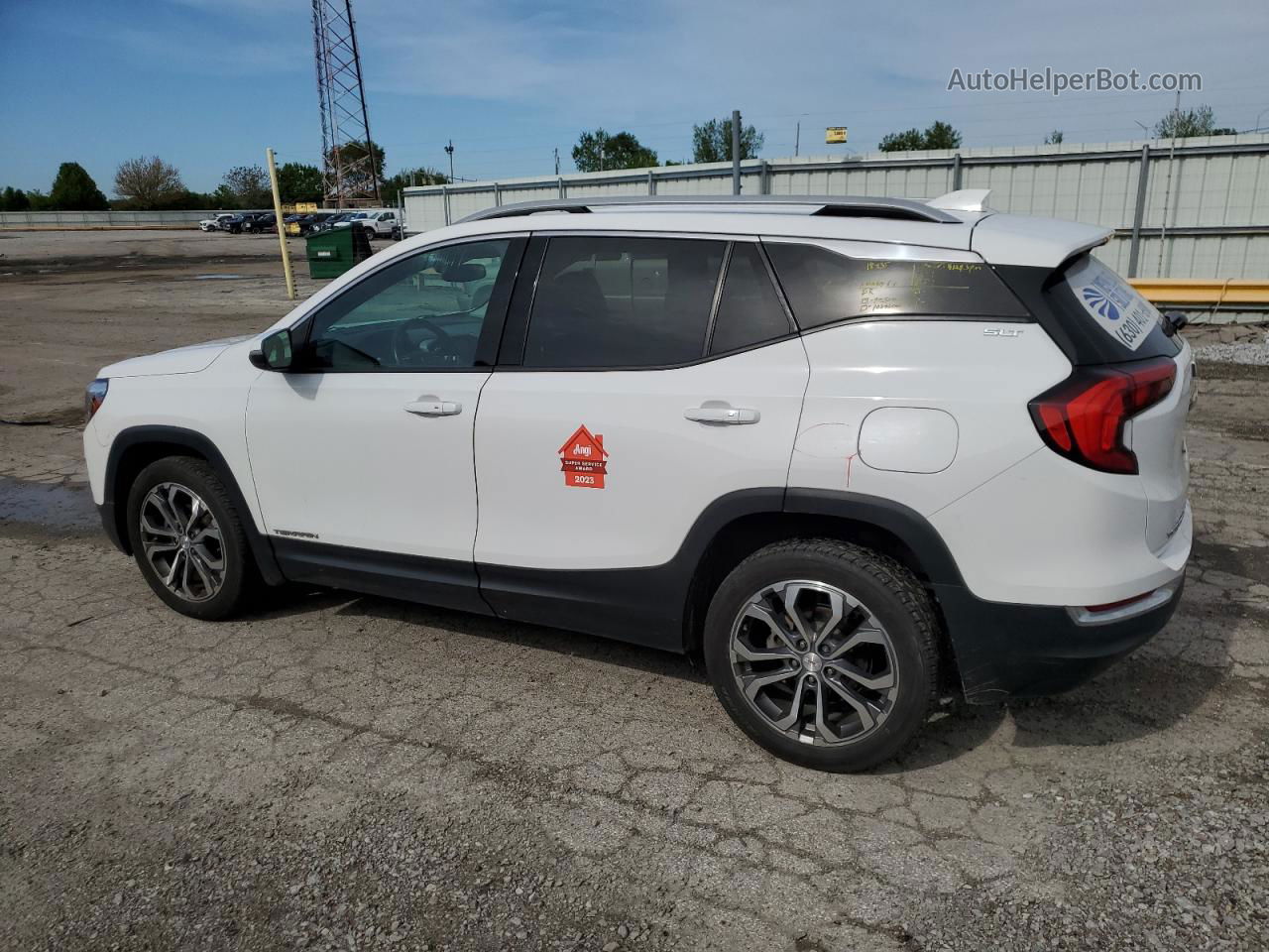 2020 Gmc Terrain Slt White vin: 3GKALVEVXLL249155