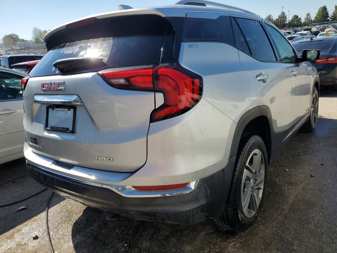 2020 Gmc Terrain Slt Серебряный vin: 3GKALVEVXLL254582