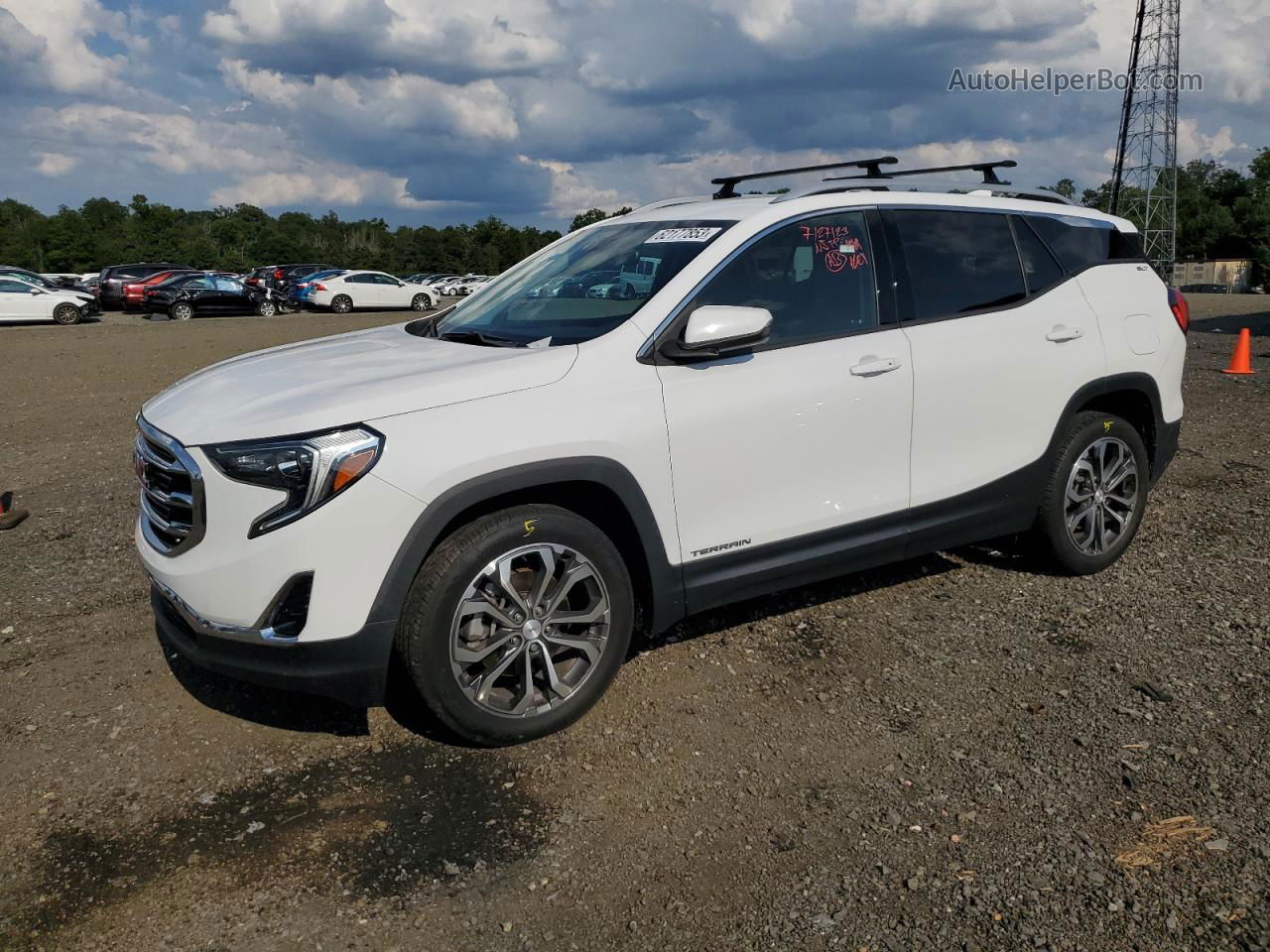 2019 Gmc Terrain Slt Белый vin: 3GKALVEX0KL197390