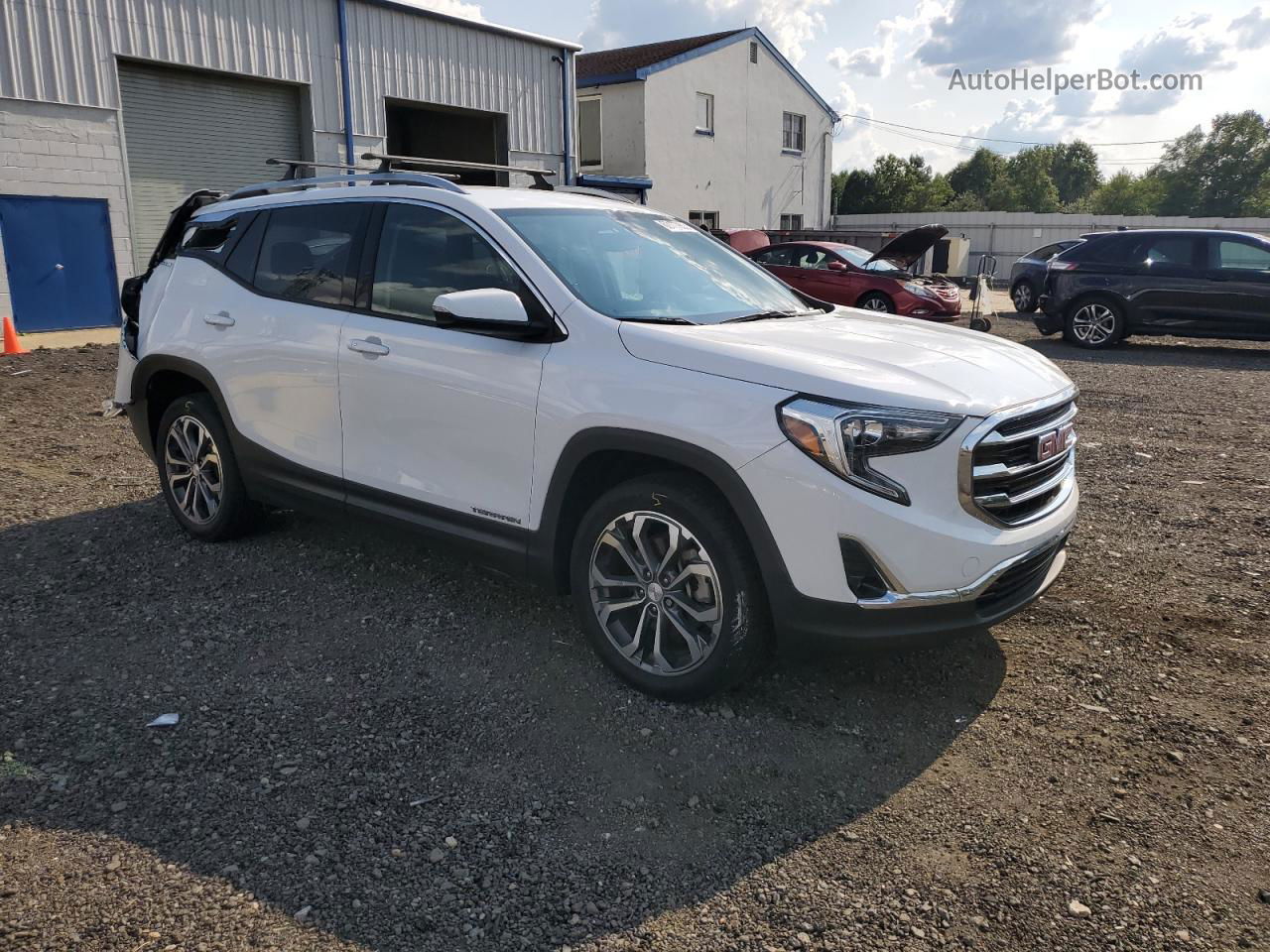 2019 Gmc Terrain Slt Белый vin: 3GKALVEX0KL197390