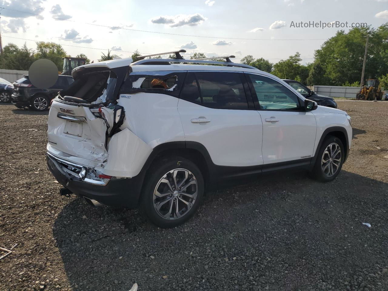 2019 Gmc Terrain Slt Белый vin: 3GKALVEX0KL197390