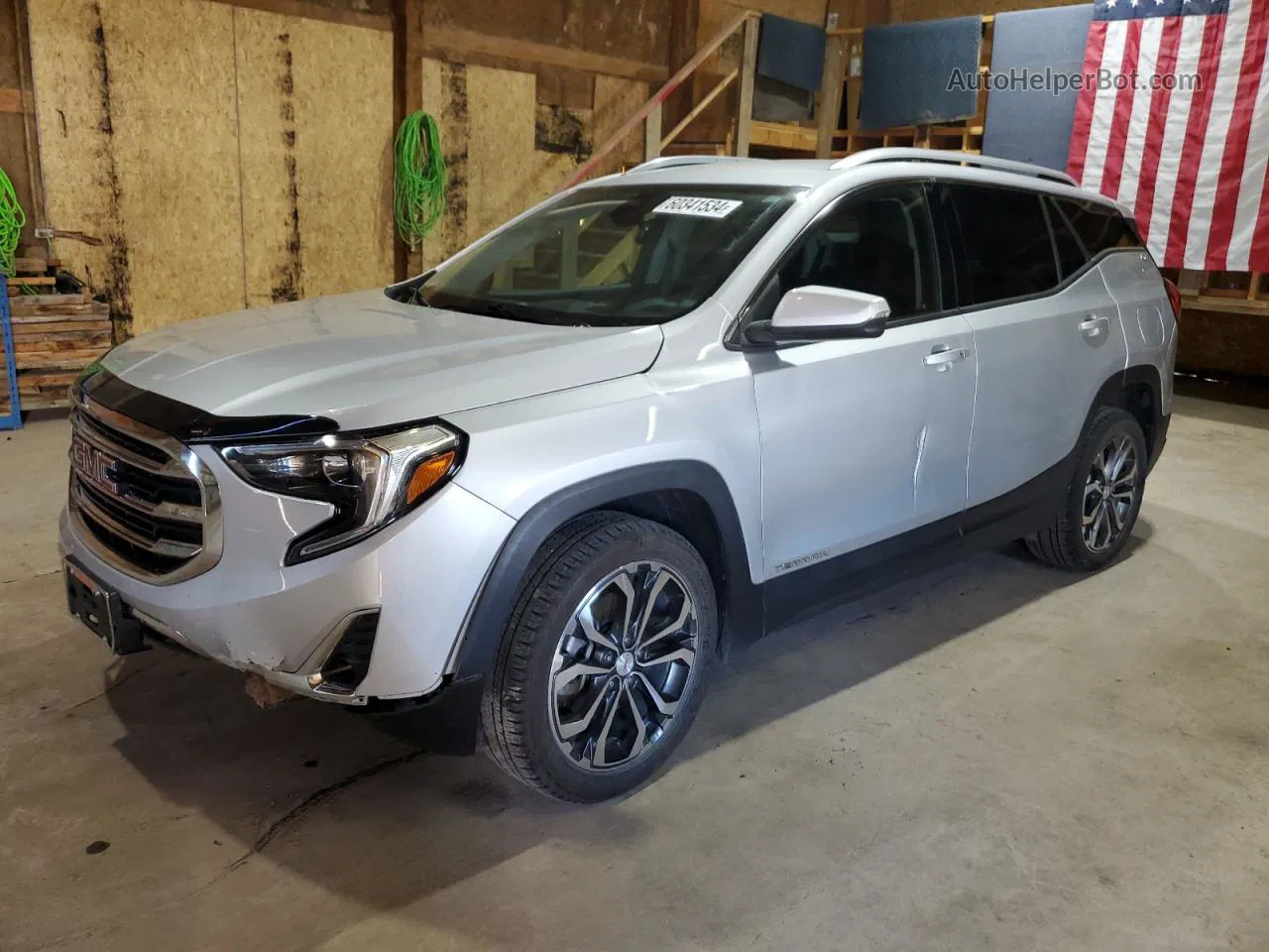 2019 Gmc Terrain Slt Серебряный vin: 3GKALVEX1KL226900