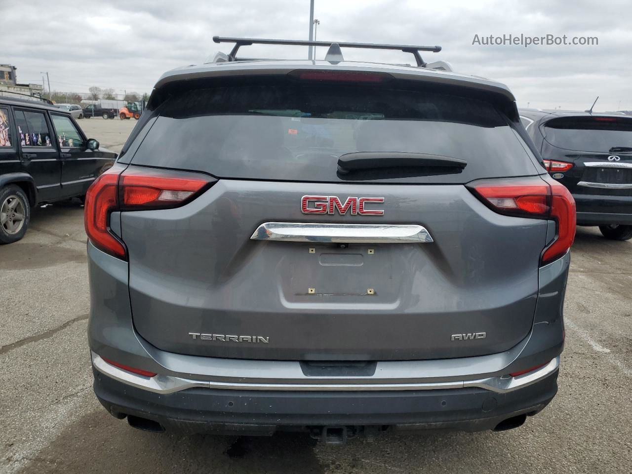 2019 Gmc Terrain Slt Серый vin: 3GKALVEX2KL121525