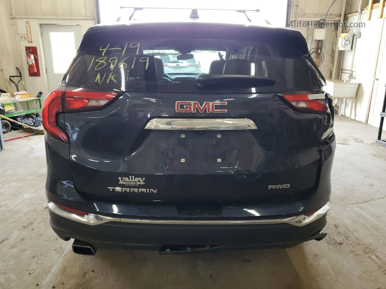 2019 Gmc Terrain Slt Синий vin: 3GKALVEX2KL167114