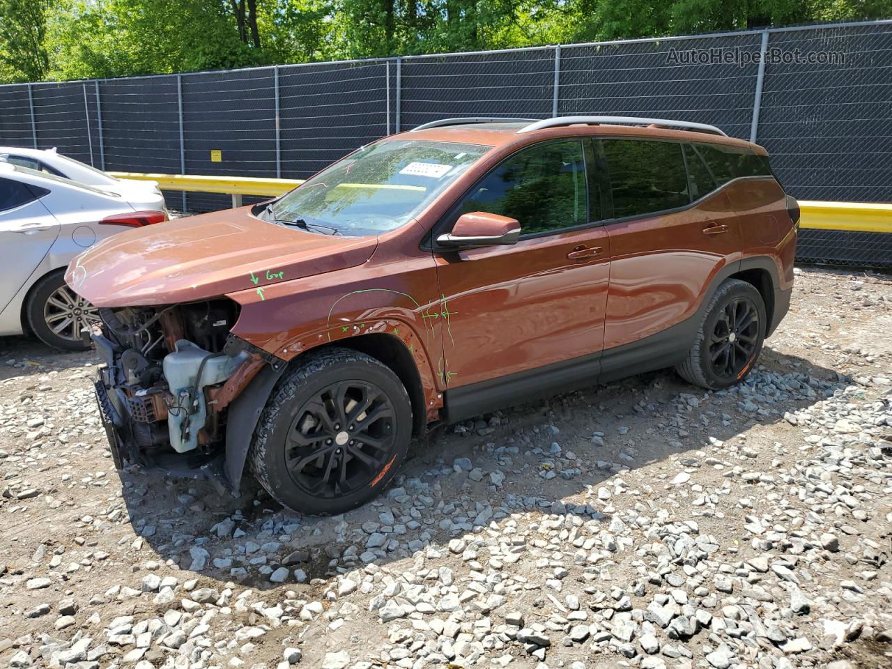 2019 Gmc Terrain Slt Orange vin: 3GKALVEX6KL274179