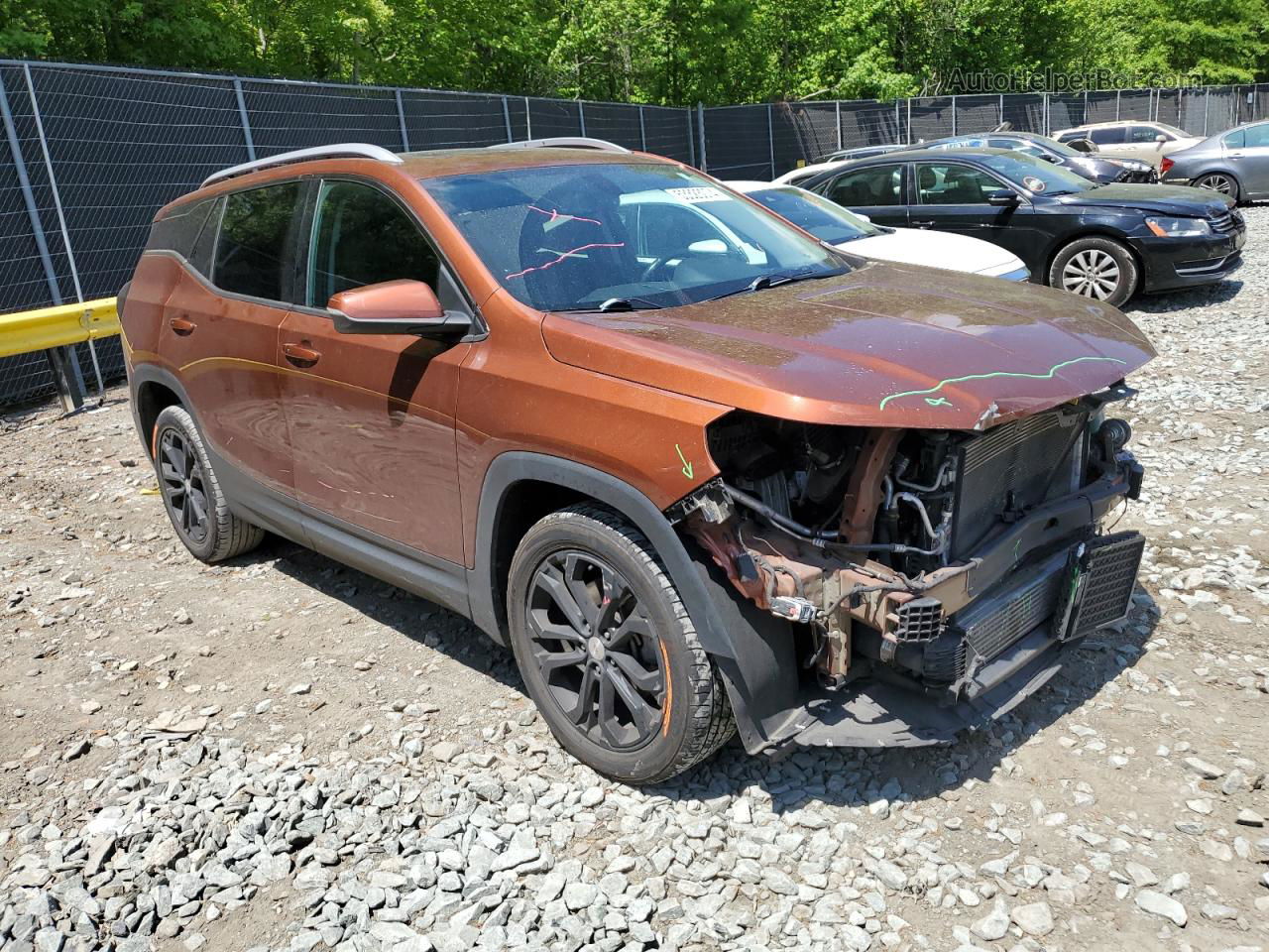 2019 Gmc Terrain Slt Orange vin: 3GKALVEX6KL274179