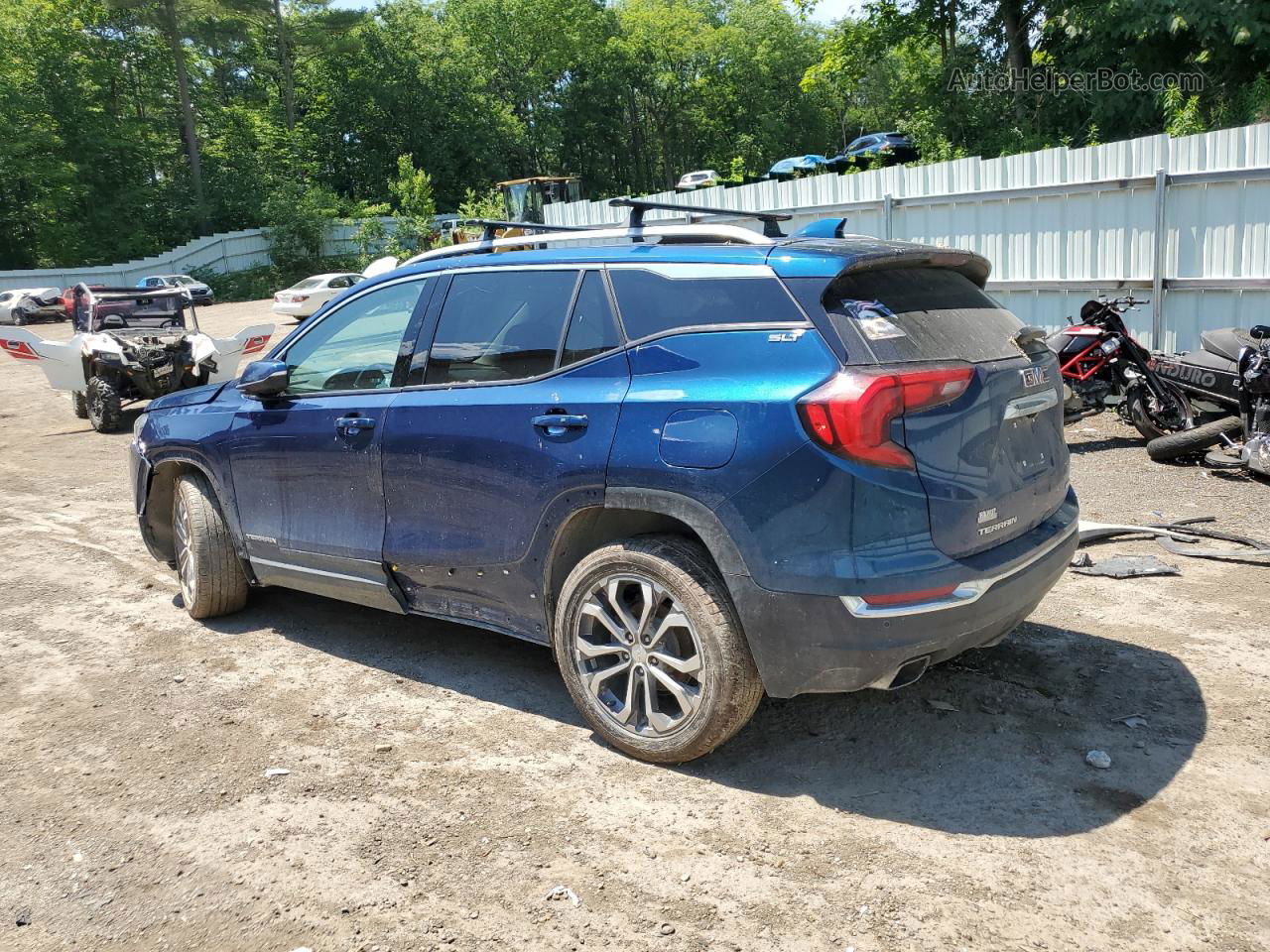 2019 Gmc Terrain Slt Blue vin: 3GKALVEX7KL392662