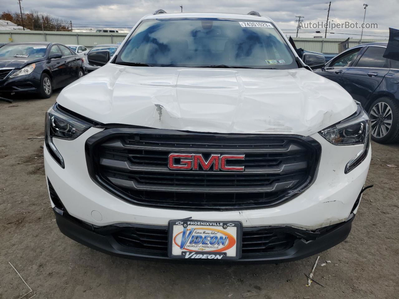 2019 Gmc Terrain Slt White vin: 3GKALVEX9KL361171