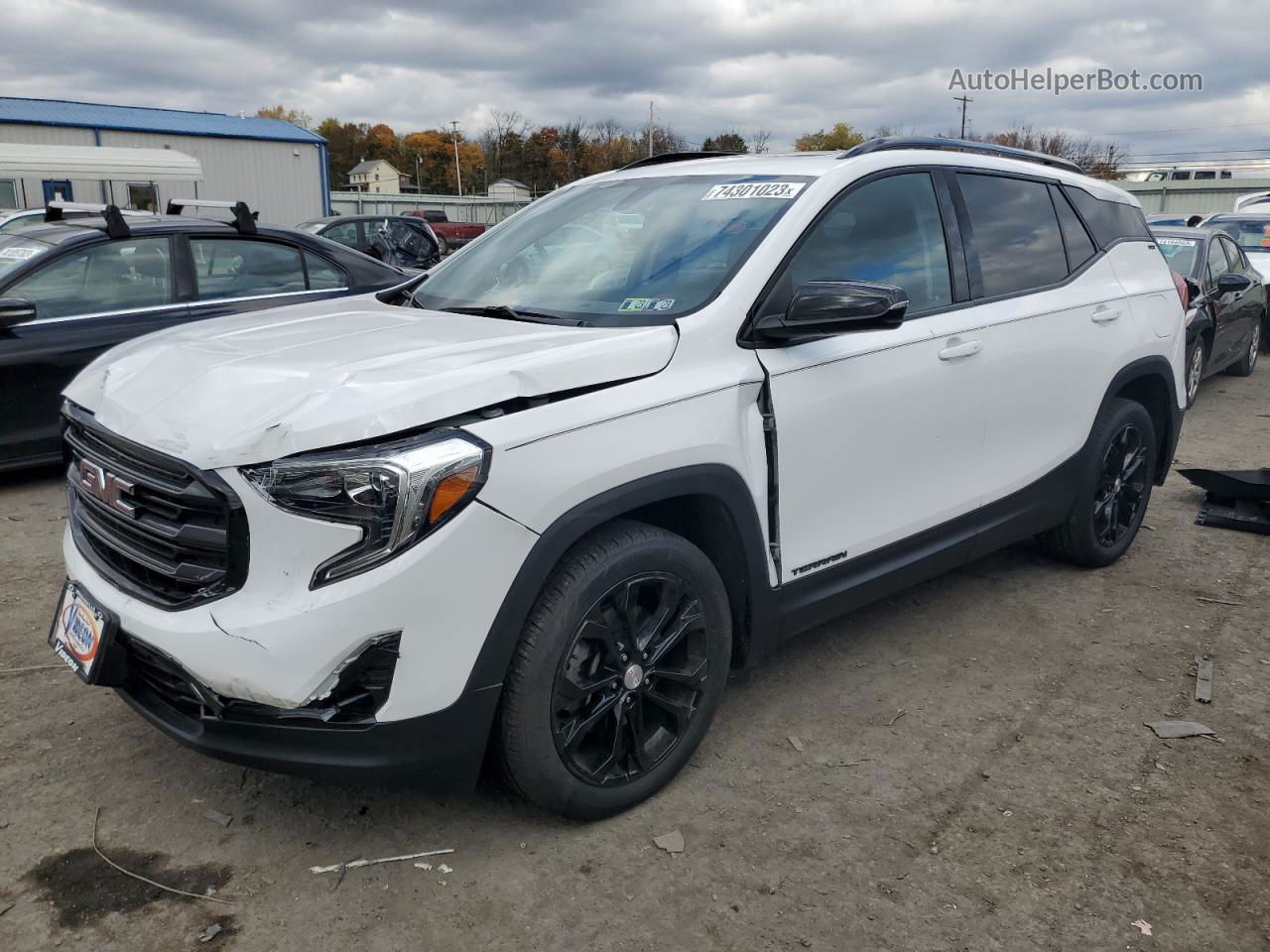 2019 Gmc Terrain Slt Белый vin: 3GKALVEX9KL361171