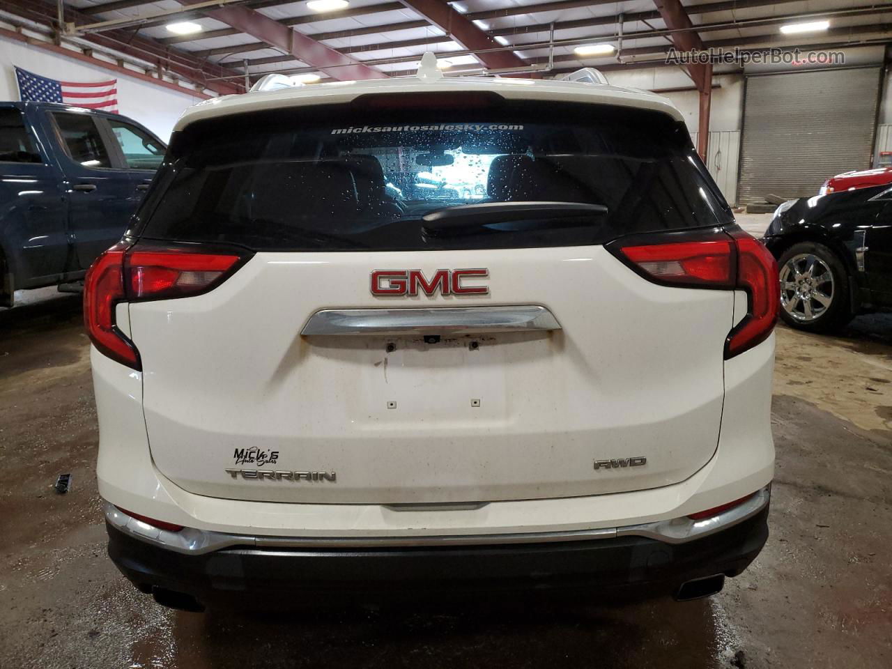 2019 Gmc Terrain Slt White vin: 3GKALVEXXKL145135