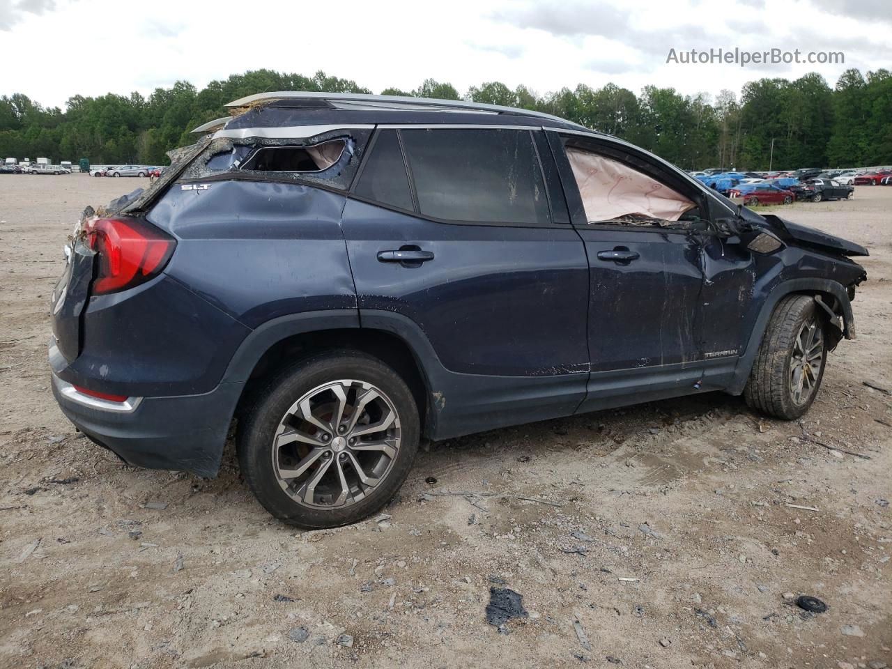 2019 Gmc Terrain Slt Blue vin: 3GKALVEXXKL188079