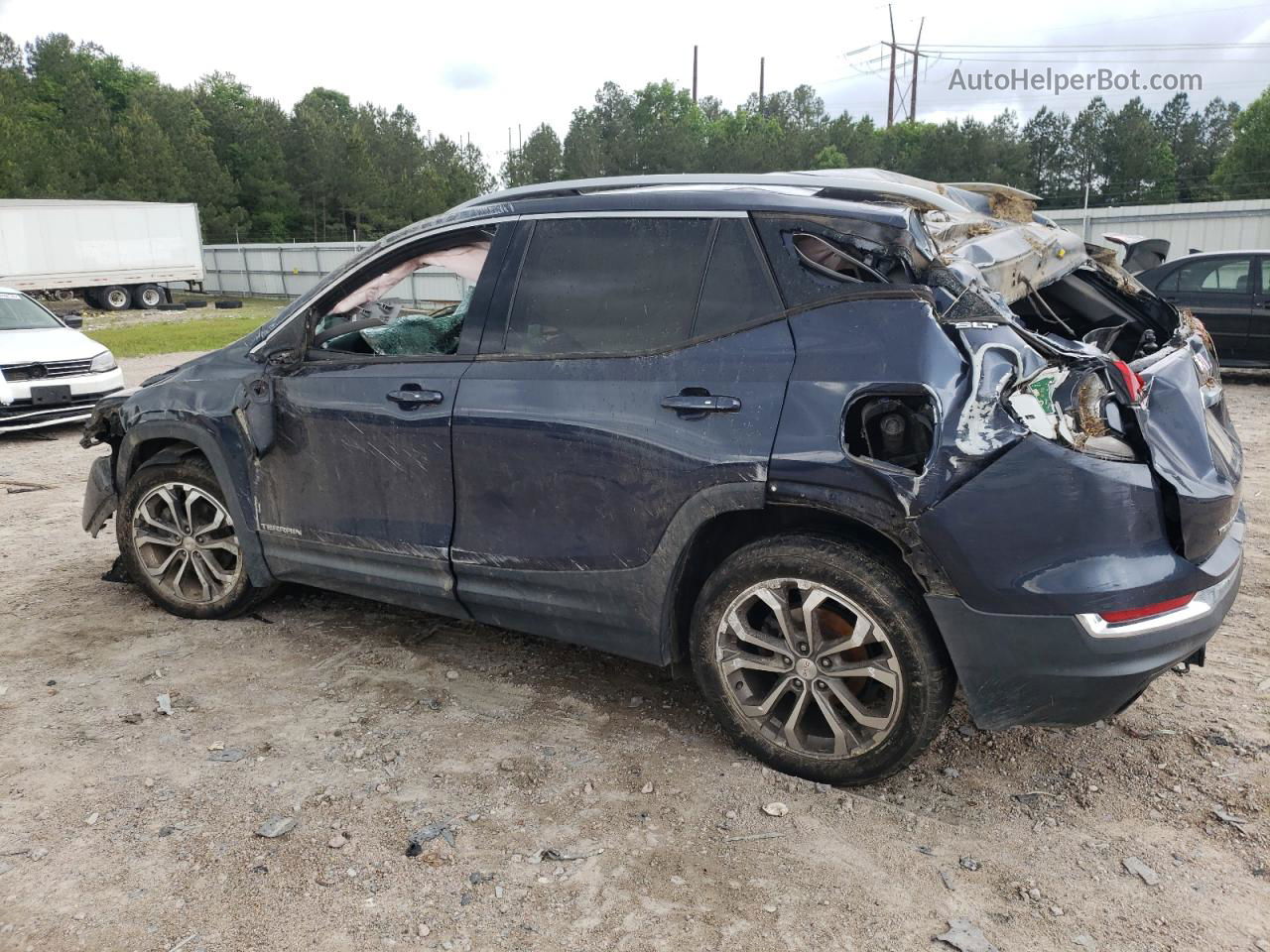 2019 Gmc Terrain Slt Blue vin: 3GKALVEXXKL188079