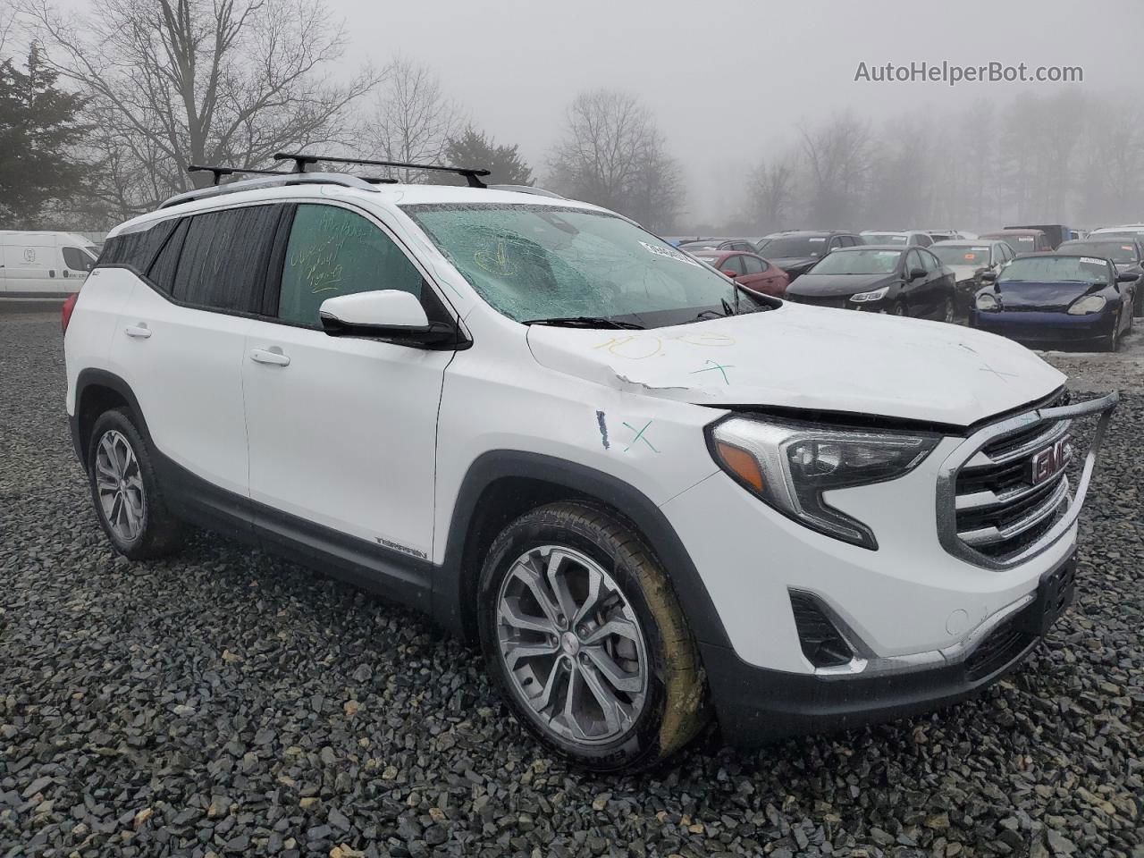 2020 Gmc Terrain Slt Белый vin: 3GKALVEXXLL193672