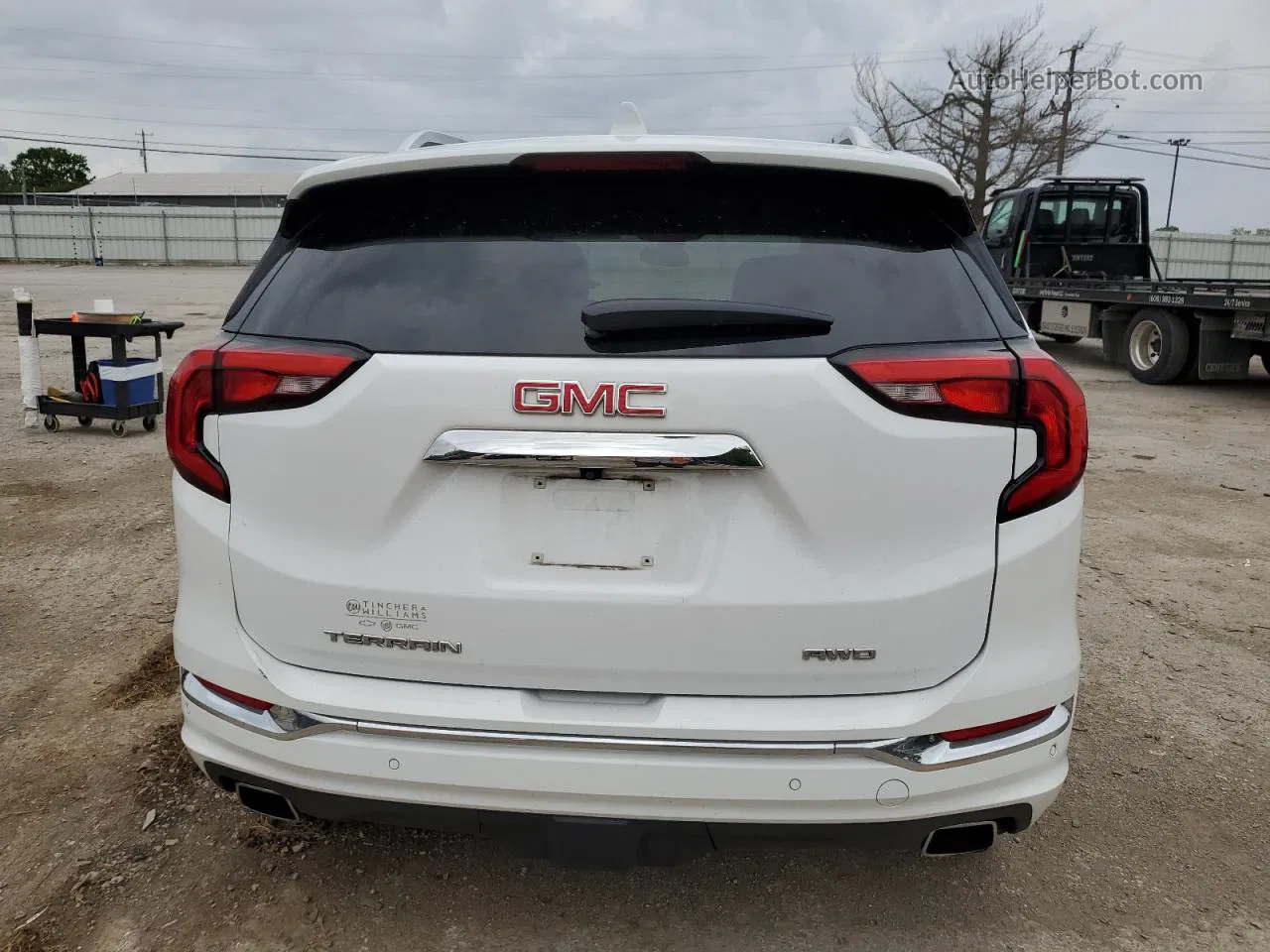 2019 Gmc Terrain Denali Белый vin: 3GKALXEX0KL229590