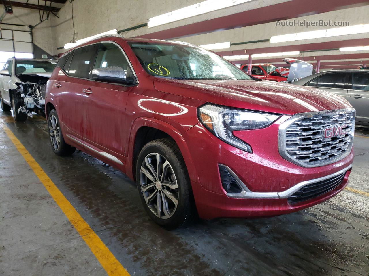 2019 Gmc Terrain Denali Бордовый vin: 3GKALXEX1KL112214