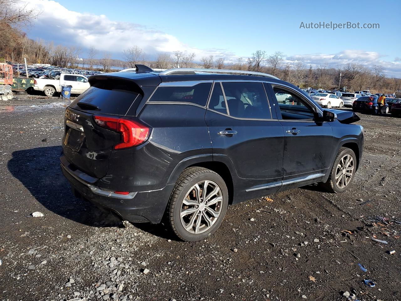 2019 Gmc Terrain Denali Черный vin: 3GKALXEX1KL373973