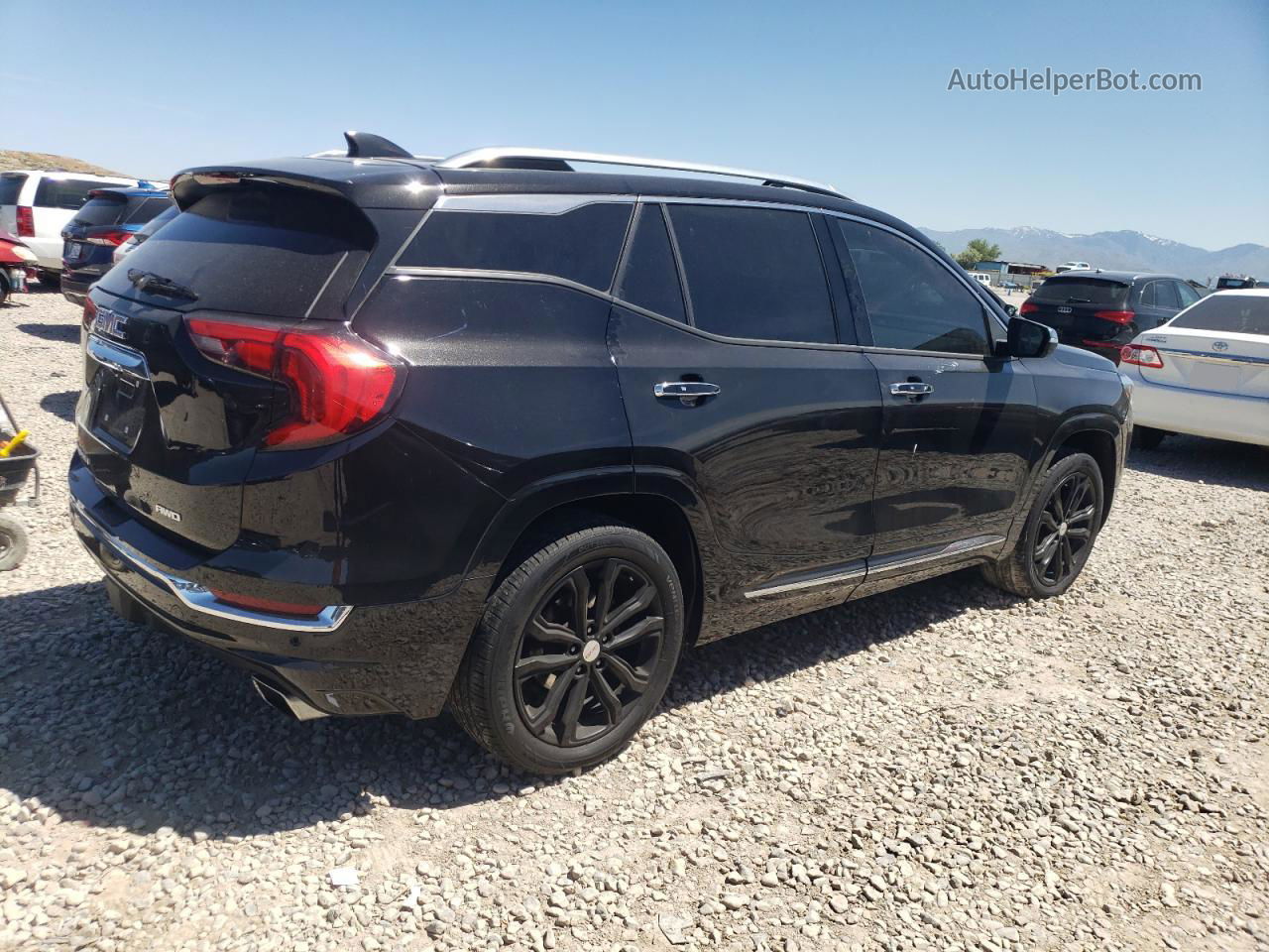 2019 Gmc Terrain Denali Черный vin: 3GKALXEX2KL225430