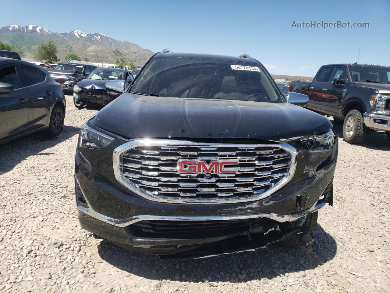 2019 Gmc Terrain Denali Черный vin: 3GKALXEX2KL225430