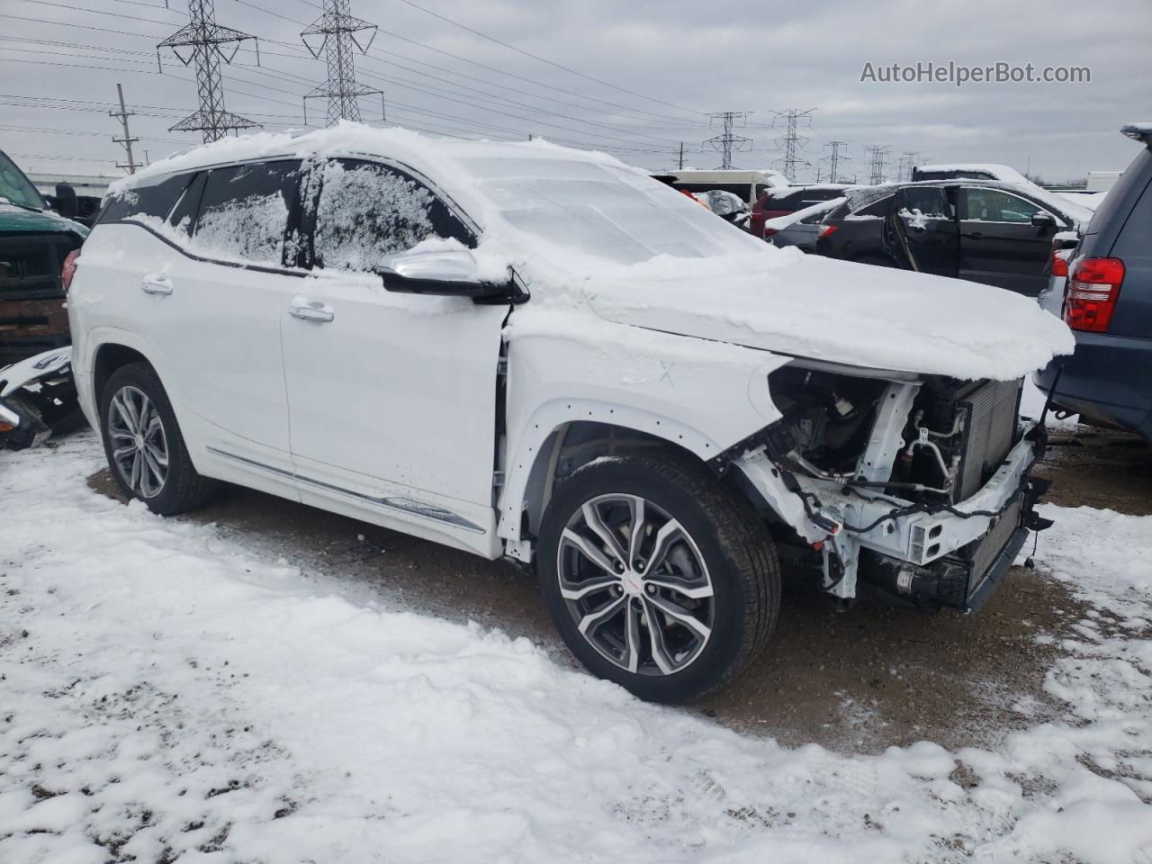 2020 Gmc Terrain Denali White vin: 3GKALXEX2LL337016