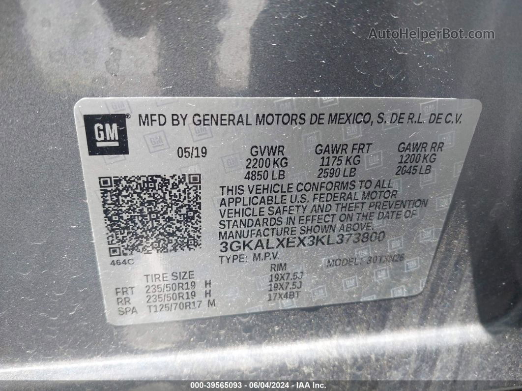 2019 Gmc Terrain Denali Серебряный vin: 3GKALXEX3KL373800