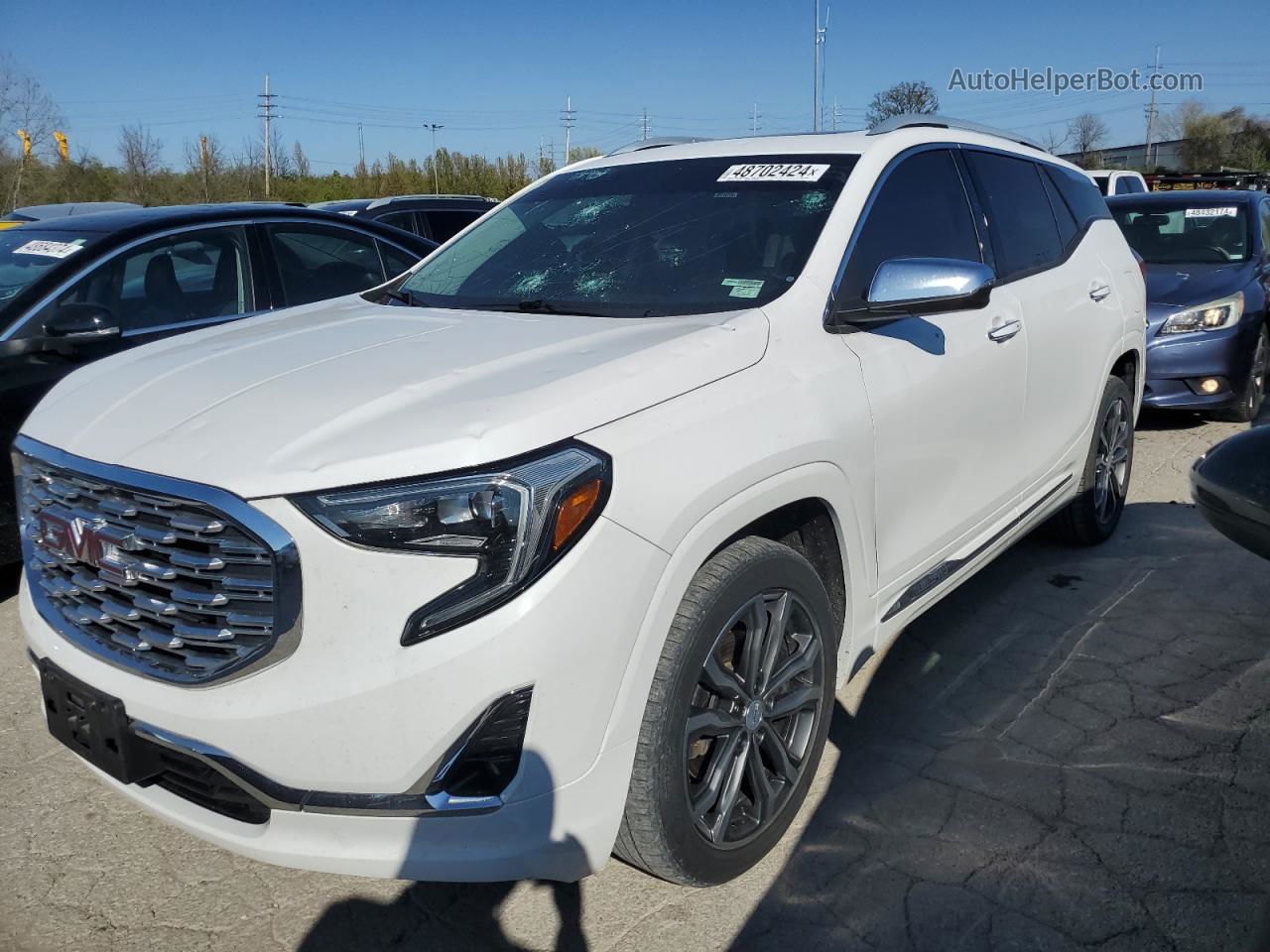 2019 Gmc Terrain Denali White vin: 3GKALXEX4KL255982