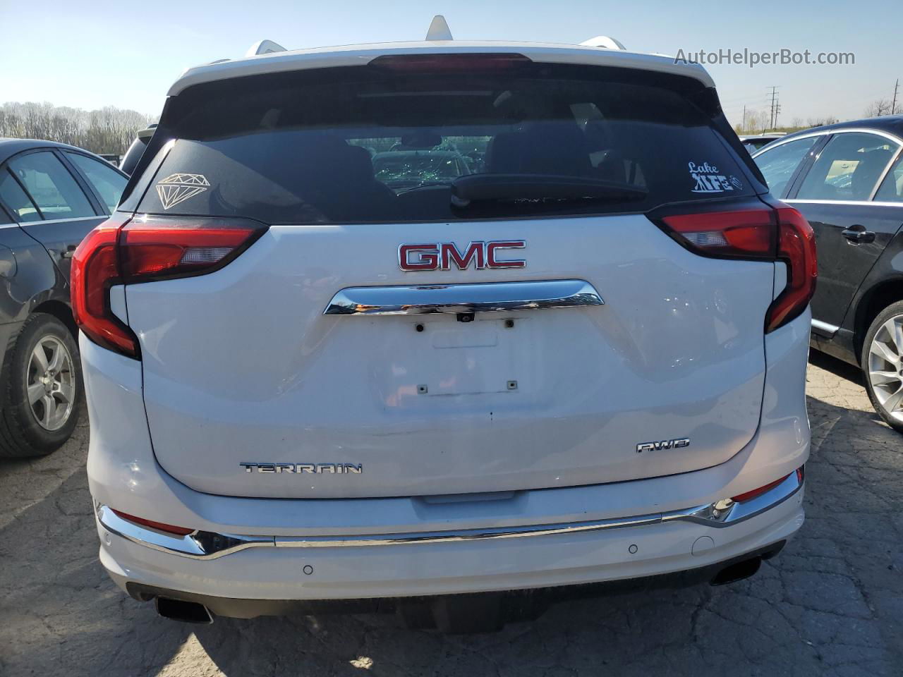 2019 Gmc Terrain Denali White vin: 3GKALXEX4KL255982