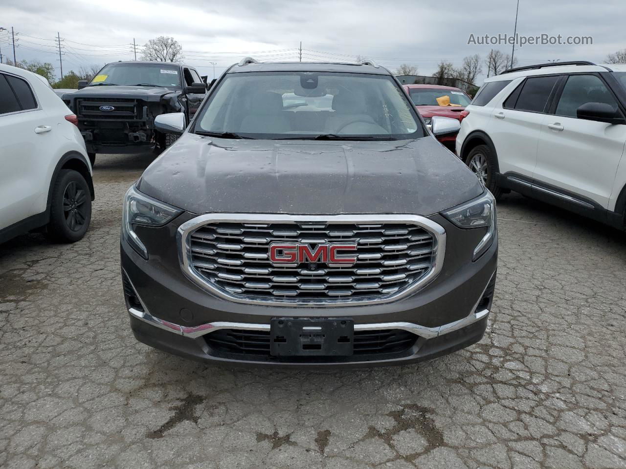 2019 Gmc Terrain Denali Серый vin: 3GKALXEX8KL199299