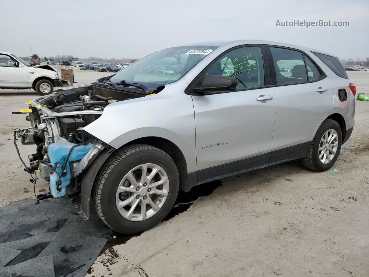 2019 Chevrolet Equinox Ls Silver vin: 3GNAXHEV0KS532340