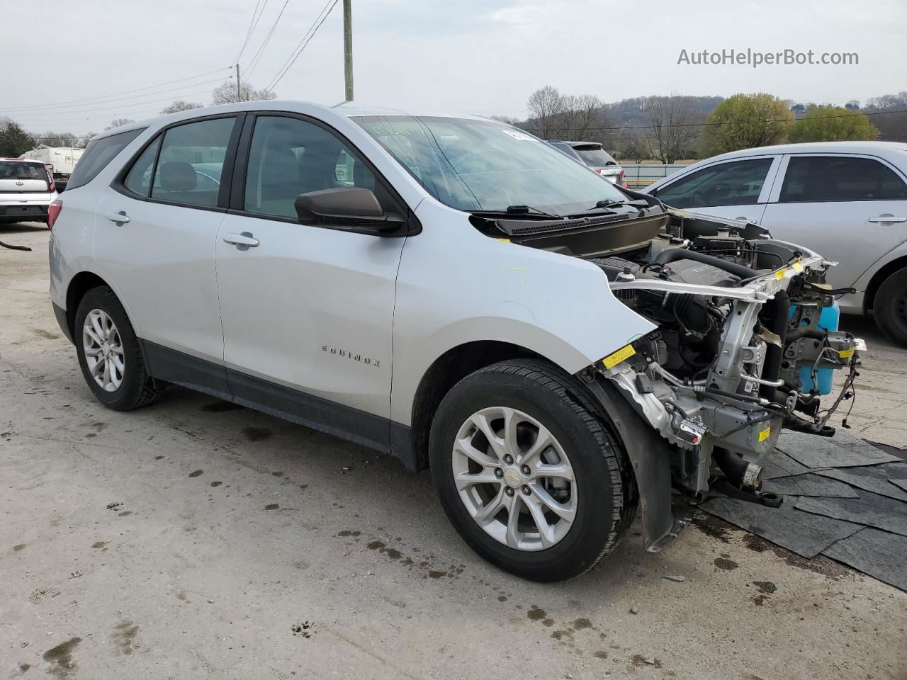 2019 Chevrolet Equinox Ls Silver vin: 3GNAXHEV0KS532340