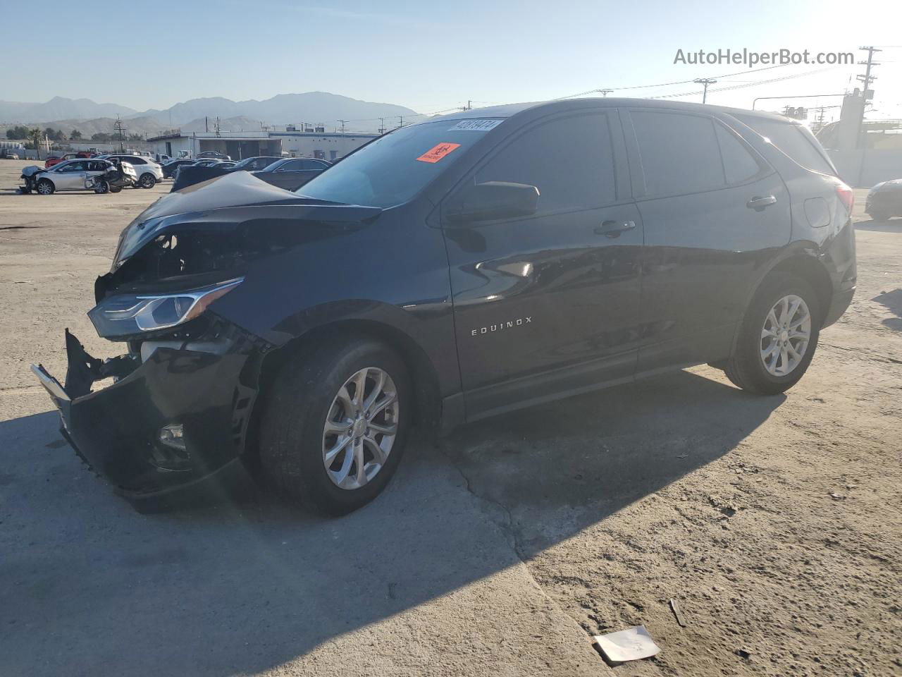 2020 Chevrolet Equinox Ls Black vin: 3GNAXHEV0LS558602