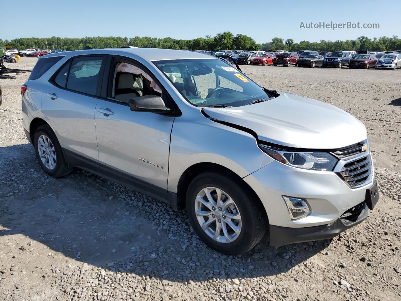 2020 Chevrolet Equinox Ls Silver vin: 3GNAXHEV1LS604065