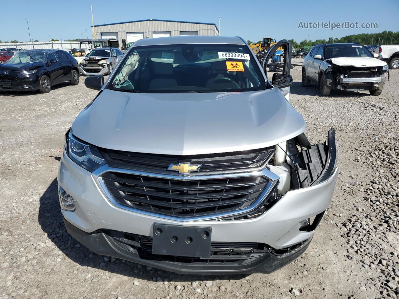 2020 Chevrolet Equinox Ls Silver vin: 3GNAXHEV1LS604065