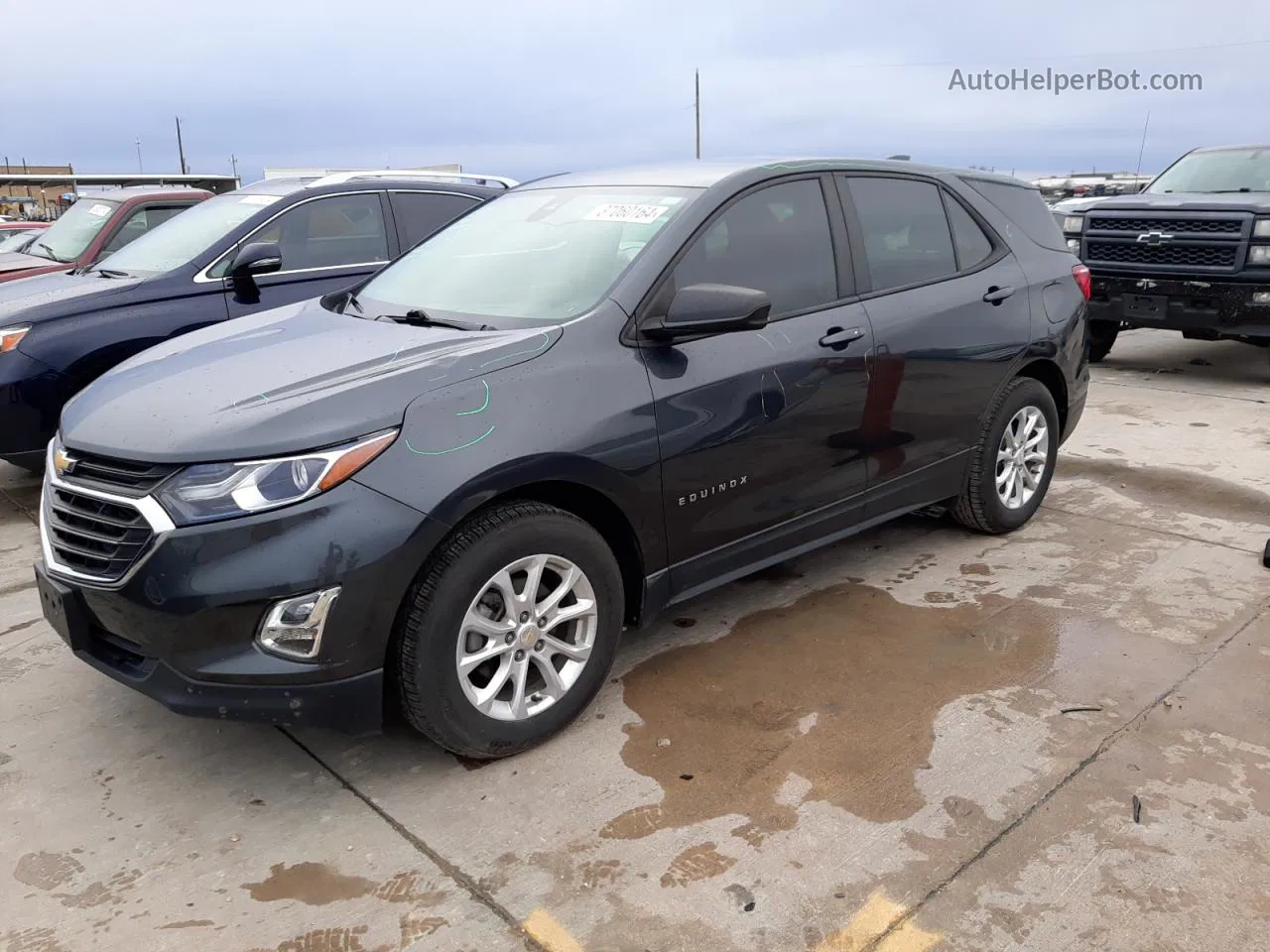 2020 Chevrolet Equinox Ls Charcoal vin: 3GNAXHEV1LS672351