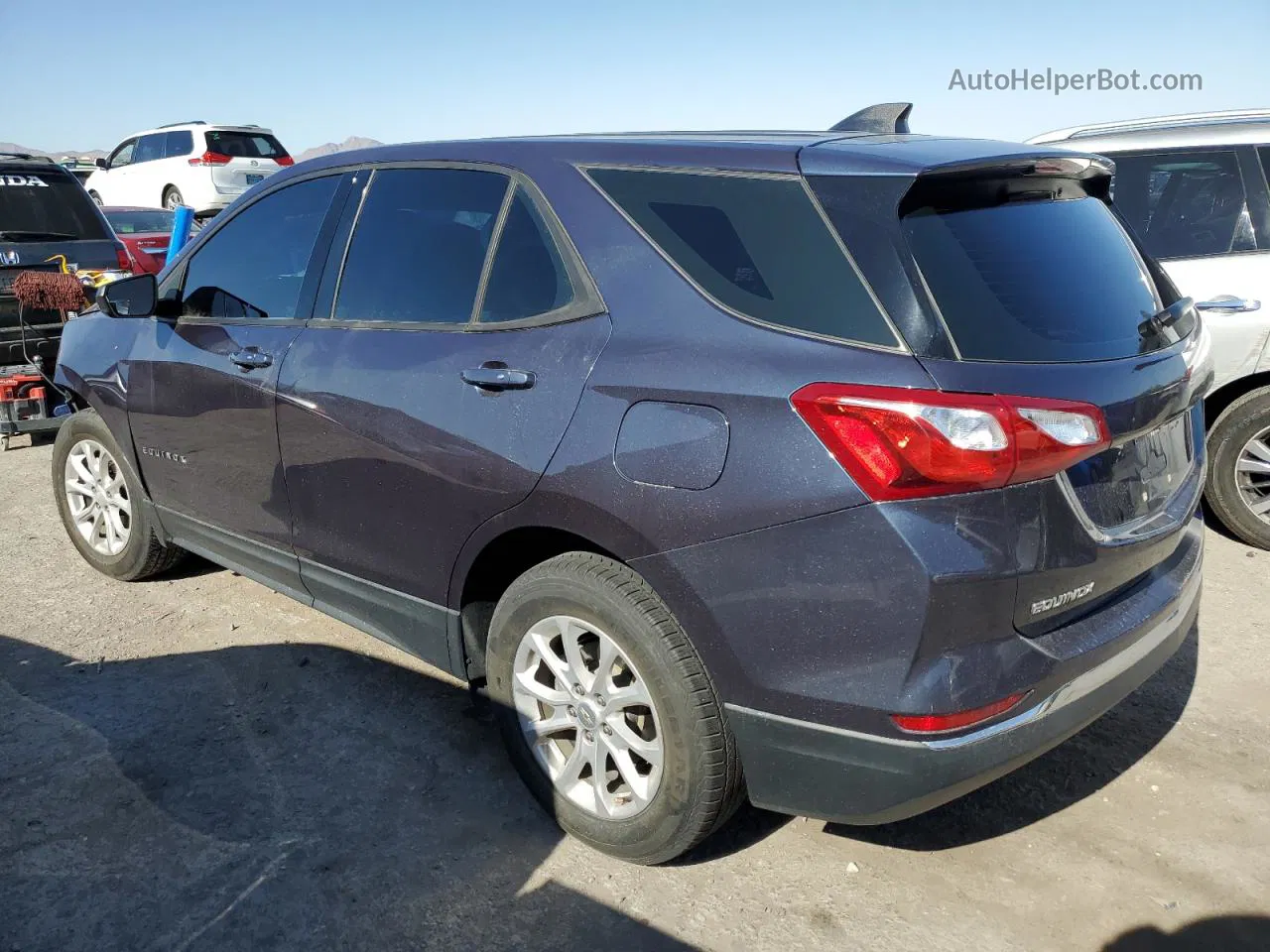 2018 Chevrolet Equinox Ls Blue vin: 3GNAXHEV2JS541376