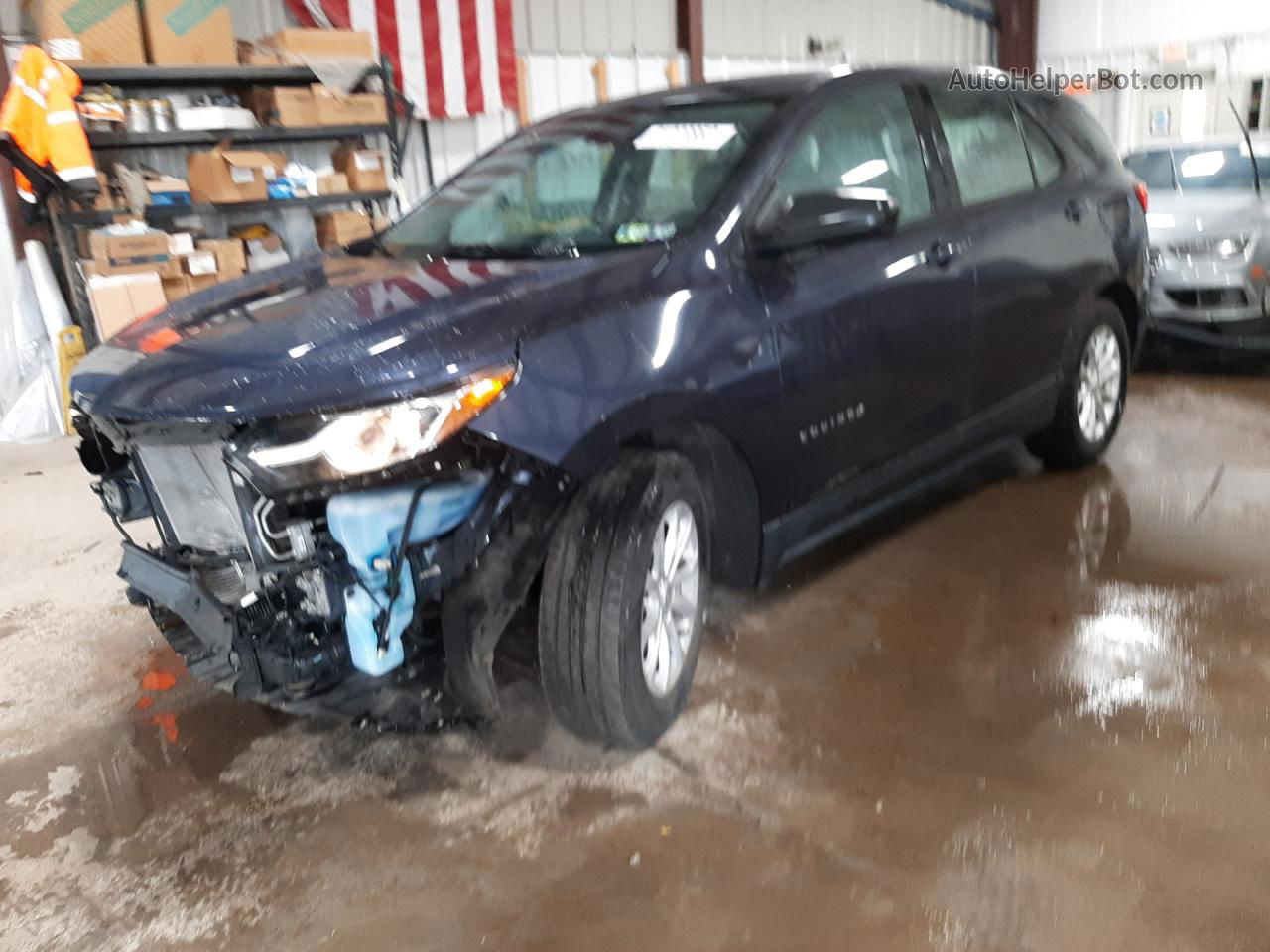 2018 Chevrolet Equinox Ls Синий vin: 3GNAXHEV2JS565368