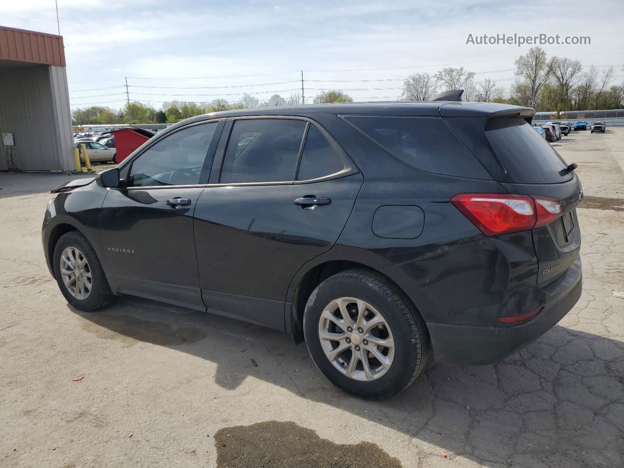 2019 Chevrolet Equinox Ls Black vin: 3GNAXHEV2KL249447