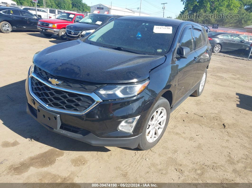 2019 Chevrolet Equinox Ls Black vin: 3GNAXHEV2KL331100