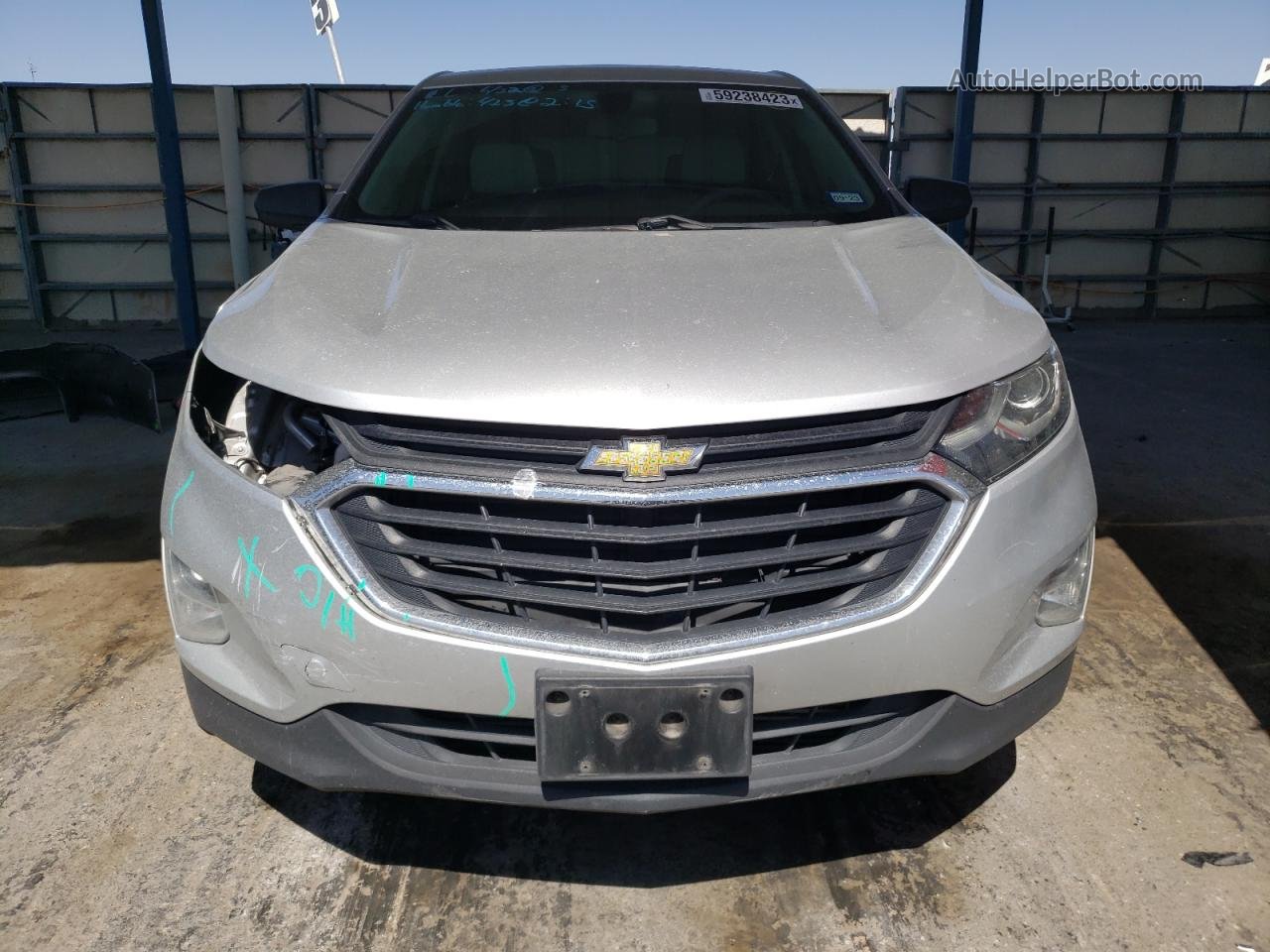 2019 Chevrolet Equinox Ls Silver vin: 3GNAXHEV2KS673362