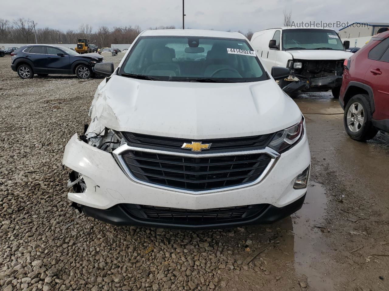 2020 Chevrolet Equinox Ls White vin: 3GNAXHEV2LS536519