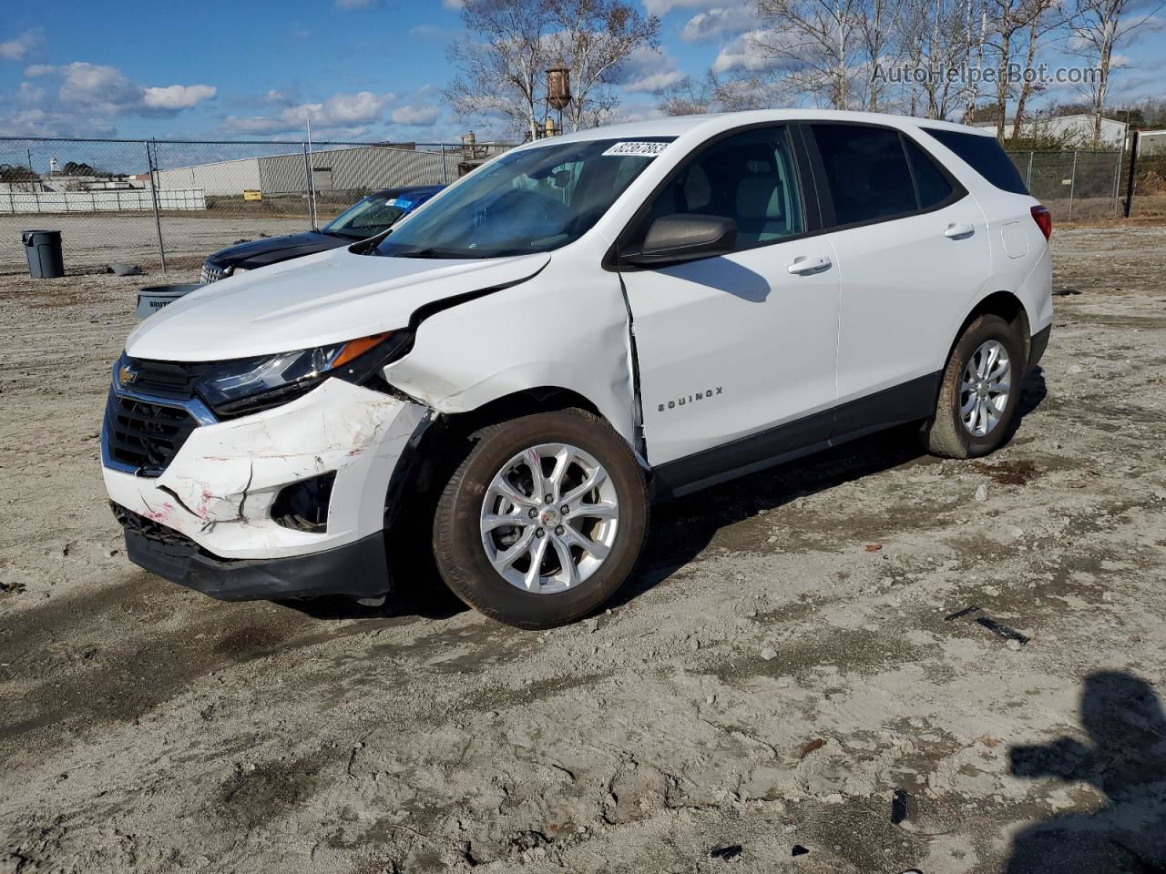 2020 Chevrolet Equinox Ls White vin: 3GNAXHEV2LS606827