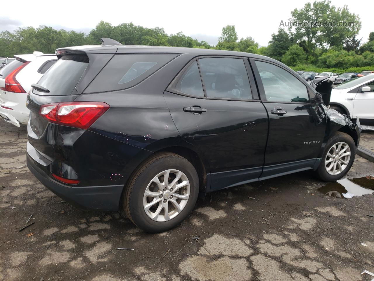 2019 Chevrolet Equinox Ls Black vin: 3GNAXHEV3KL168652