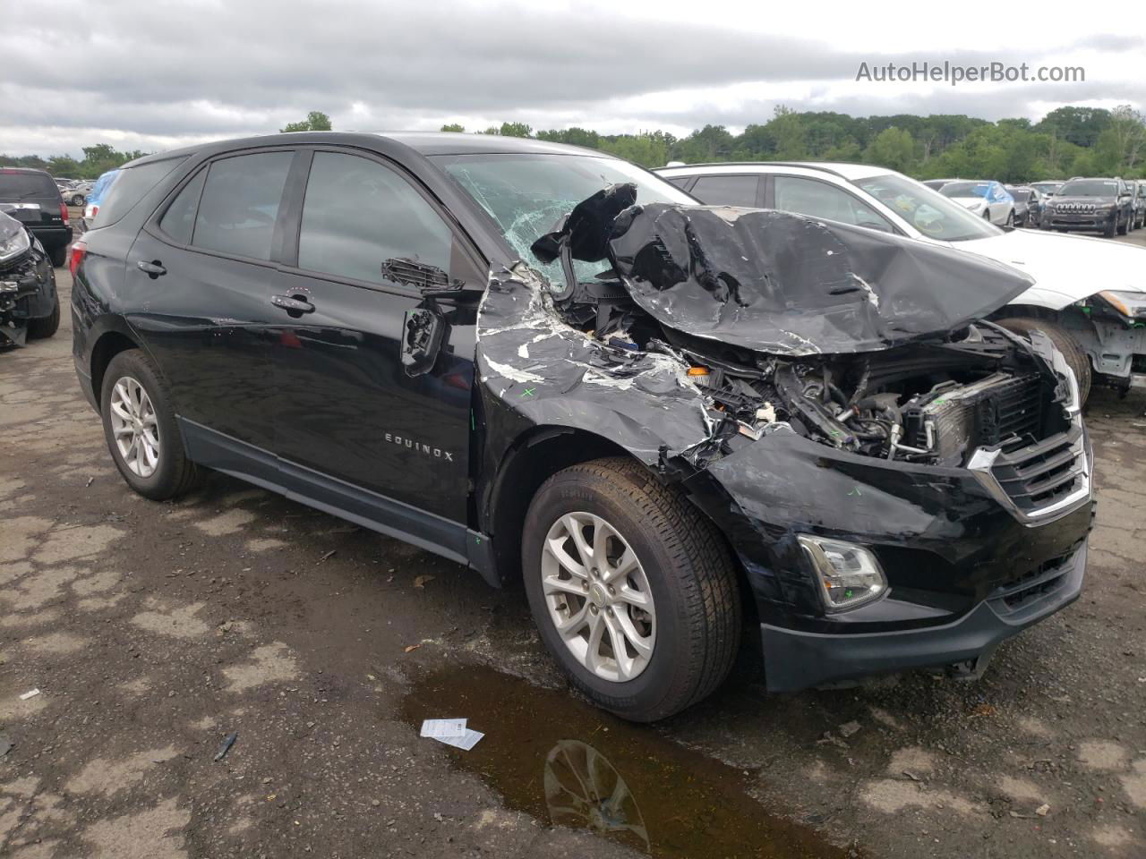 2019 Chevrolet Equinox Ls Черный vin: 3GNAXHEV3KL168652